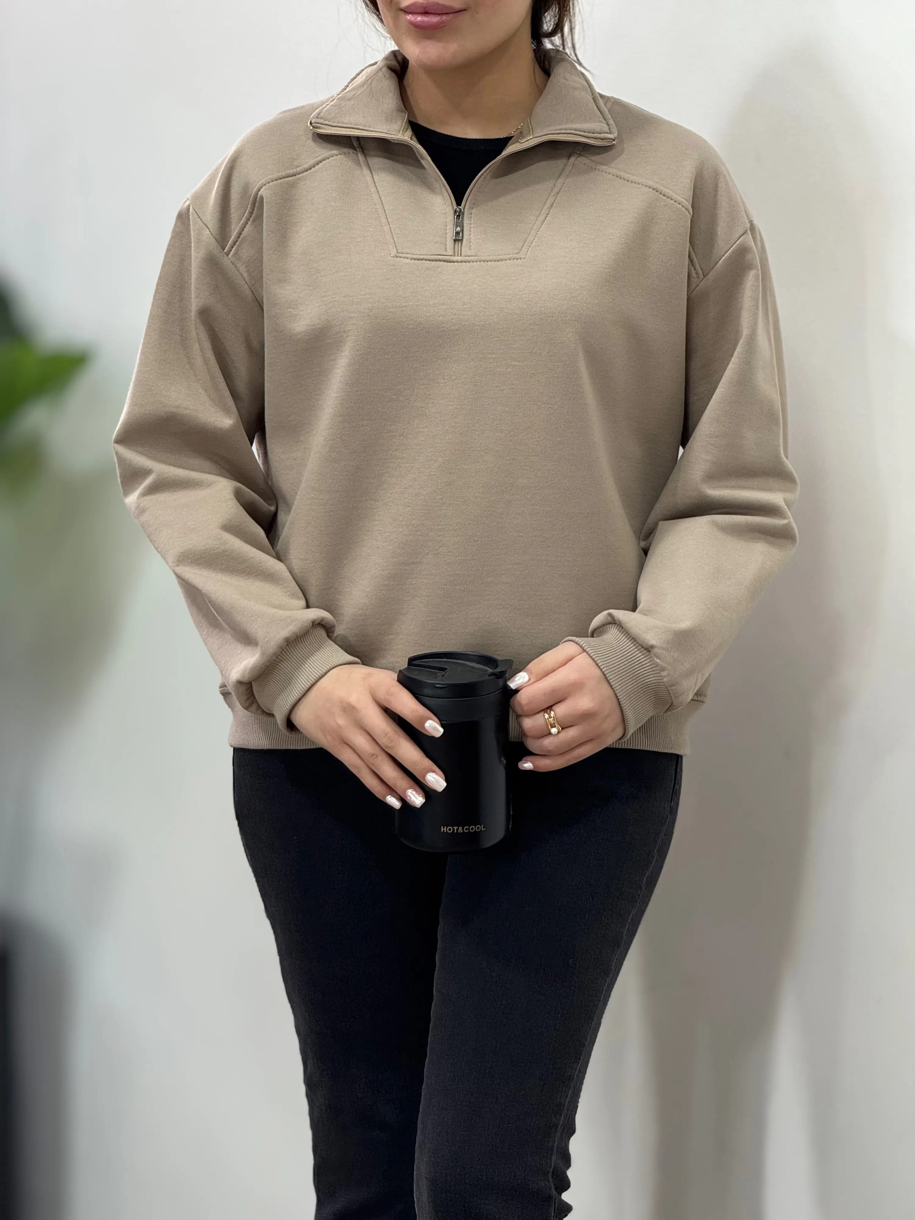 دورس نیم زیپ زنانه لئا